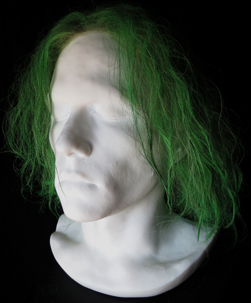 Heath Ledger Hollow Urethane Full Life Mask Bust With Wearable Lace 